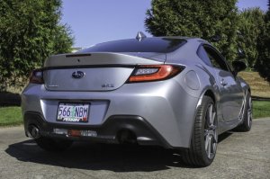 Subaru BRZ Performance Exhaust - Single Side Exit - Perrin Performance - Axle Back w/ Helmholtz Chamber - `22-`25 Subaru BRZ Performance Exhaust - Single Side Exit - Perrin Performance - Axle Back w/ Helmholtz Chamber - `22-`25